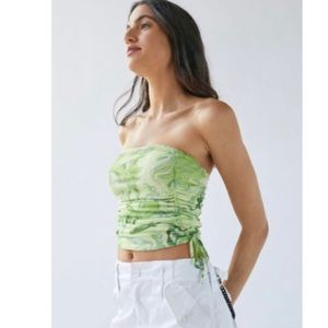 UO teaser ruched tube top crop top